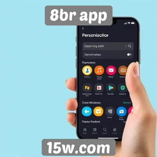 Recursos de personalização no 8br app